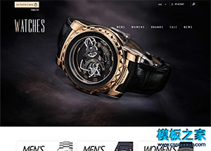 奢侈品钟表行业在线商城网页模板