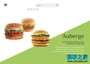 汉堡炸鸡排快餐店响应式企业官网模板