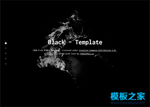 Black黑色全屏滚动单页bootstrap模板