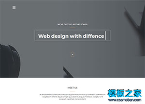 仿ios极简线条设计艺术家网站模板下载