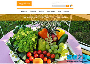 蔬菜批發市場html5網頁模板