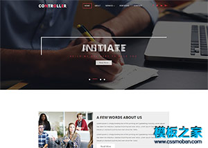 商务设计公司行政办公企业网站模板