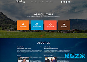 农业农产品种植技术分享网站模板