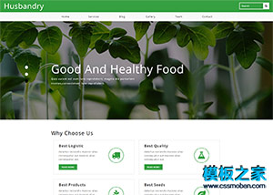 綠色大自然牧場果農種植網站模板