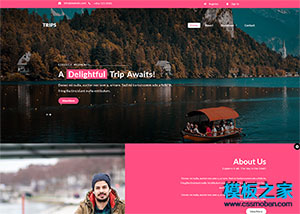 自由行Trips響應式旅游網站模板