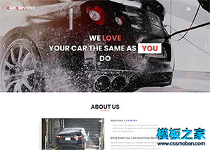 洗車4s店汽車美容企業網站模板