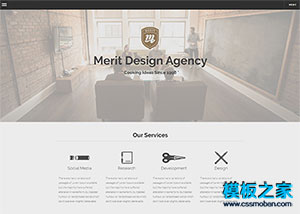 简洁产品品牌设计机构工作室html5模板