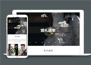 简洁白色婚礼现场网站单页面HTML5模板