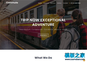 公共交通运输行业响应式网站模板
