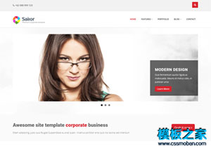 簡潔商務營銷企業網站模板