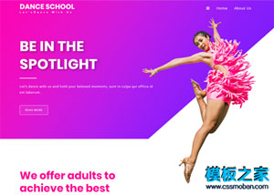 舞蹈培训机构企业网站模板