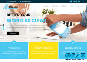 消毒清潔用品潔具企業網站模板