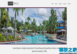 Lorem Ipsum时尚旅游音乐度假村网页模板
