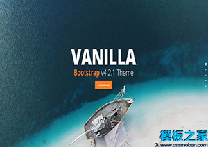 vanilla独特创意商品引导式网站模板