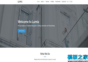 Lumia现代化小型企业在线业务响应式网站模板