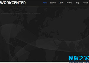work center工作中心深灰色3d網站模板