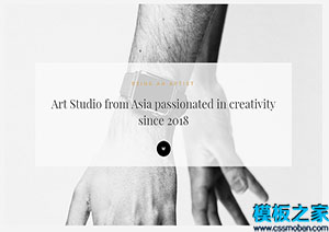 Artist白色寬屏藝術家數字工作室網站模板