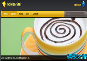 golden star簡約博客主題單頁網站模板