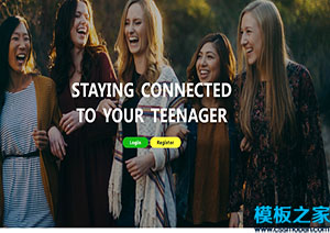 Teens大气宽屏青少年中心引导式网站首页模板
