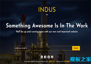 indus燈光夜景時尚流行大氣工作單頁web網站模板