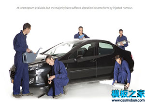 Royal顶尖洗车技术汽车服务公司单页网站模板