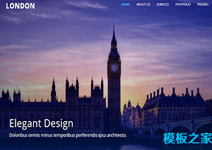 london高雅建筑设计公司响应式bootstarp网站主题模板