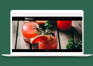 黑色ui品牌茶饮料机构响应式网站模板