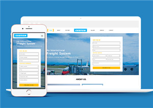 Custom国际航空运输登记表单响应式网站模板