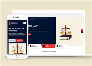 简洁公司法务部律师事务所网站模板