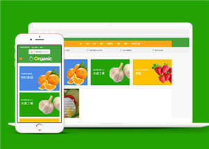 适合水果蔬菜销售商城HTML5网站模板