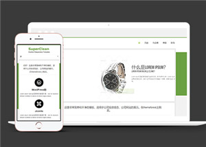 绿色名牌手表销售html5网站模板