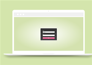 綠色背景CSS3動畫效果自動登錄界面模板