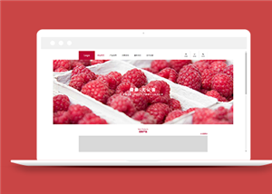 红色健康无公害水果销售加盟公司网站模板