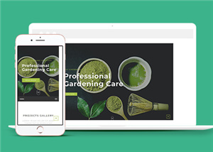 大氣寬屏綠色有機蔬菜種植網站模板