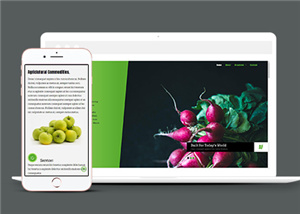 大氣綠色HTML5農業門戶網站模板
