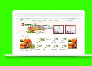 绿色水果蔬菜商城html5模板下载