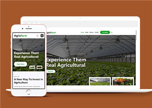 健康農業產品展示響應式通用網頁模板下載