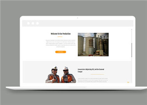 工业生产建筑企业网站模板下载