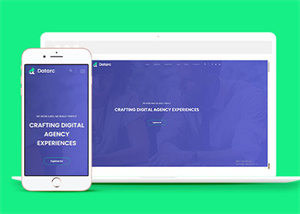 紫色4A設計類公司網站模板下載