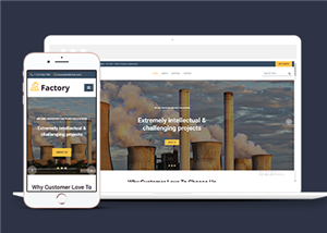 响应式石油天然气重工业企业网站html模板