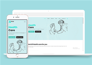 個性響應式醫療衛生保健行業網站CSS3模板