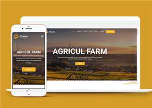 自适应有机食品生态农场网站html模板