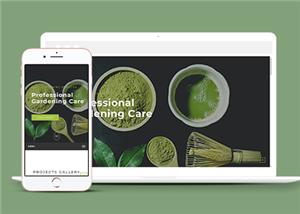 宽屏响应式绿色有机蔬菜种植网站静态模板
