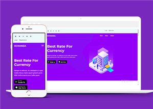 紫色响应式外汇交易平台网站静态模板