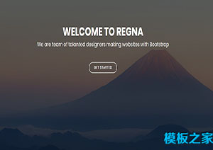 REGNA黄昏背景网络设计公司Bootstarp主题网站模板